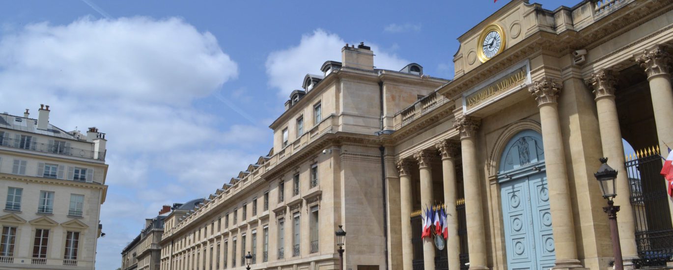 Assemblée nationale à Paris France