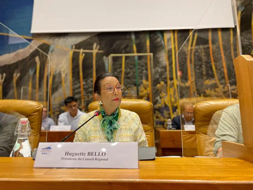 Assemblée plénière Région Huguette Bello