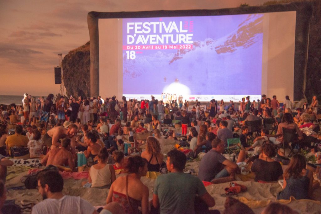 festival du film d'aventure plage de Saint-Gilles