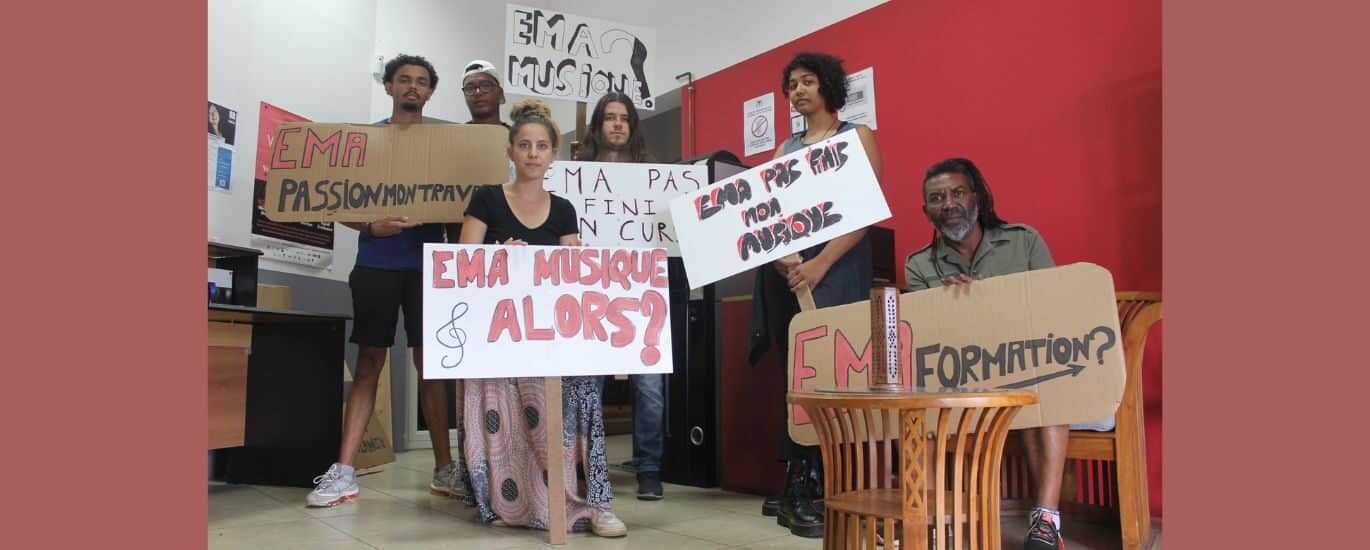 Les élèves de la filière professionnelle de l'Ecole des musiques actuelles (EMA) se mobilisent pour sauver leur formation.