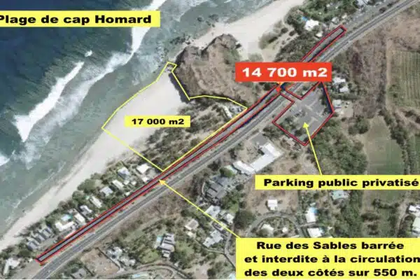 Privatisation de la plage de cap Homard