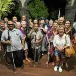 pièce de théatre Opérapiécé avec Aurore Bouston et Marion Lépine Vincent Carenzi à l'accordéon en présence des aveugles malvoyants de l'association Valentin Haüy et des souffleurs