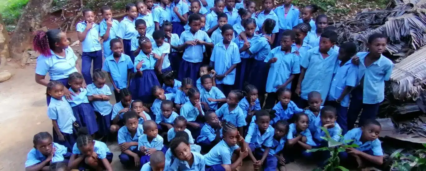 école de Nosy Iranja Madagascar, Anicette Zafimina. photo Jéromine Santo-Gammaire