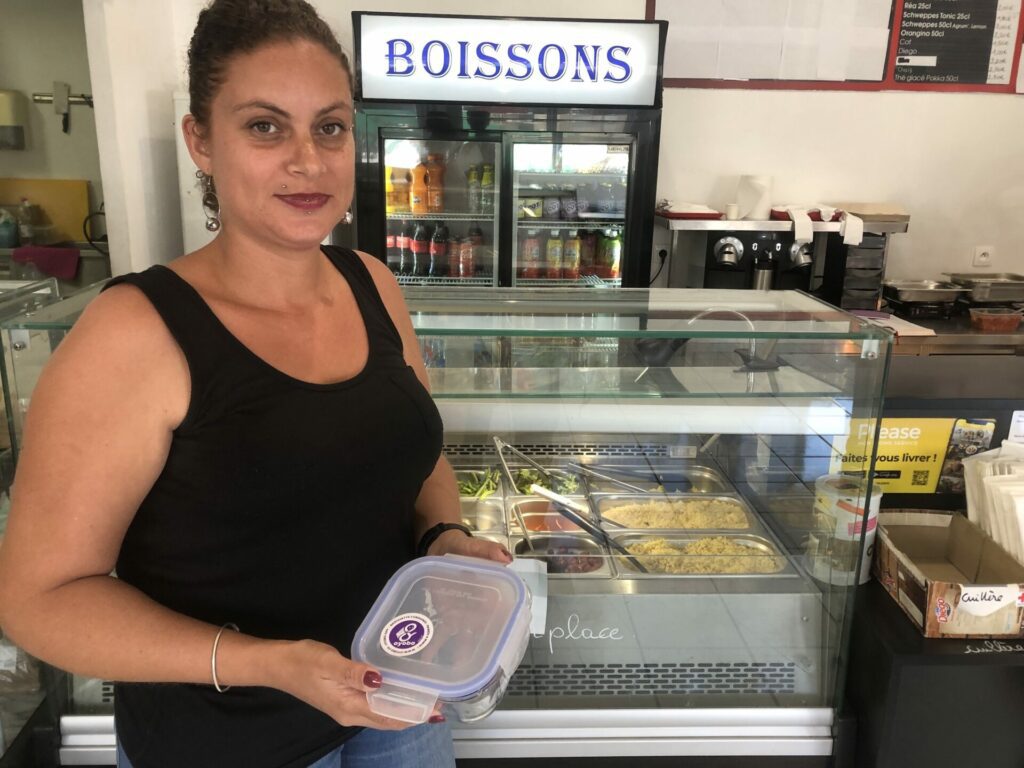 restaurant le panier créole consigne barquettes déchets plastique usage unique Valérie Payet