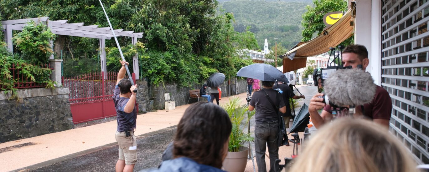 tournage du film Le Coruskan de Fred Eyriey à Cilaos