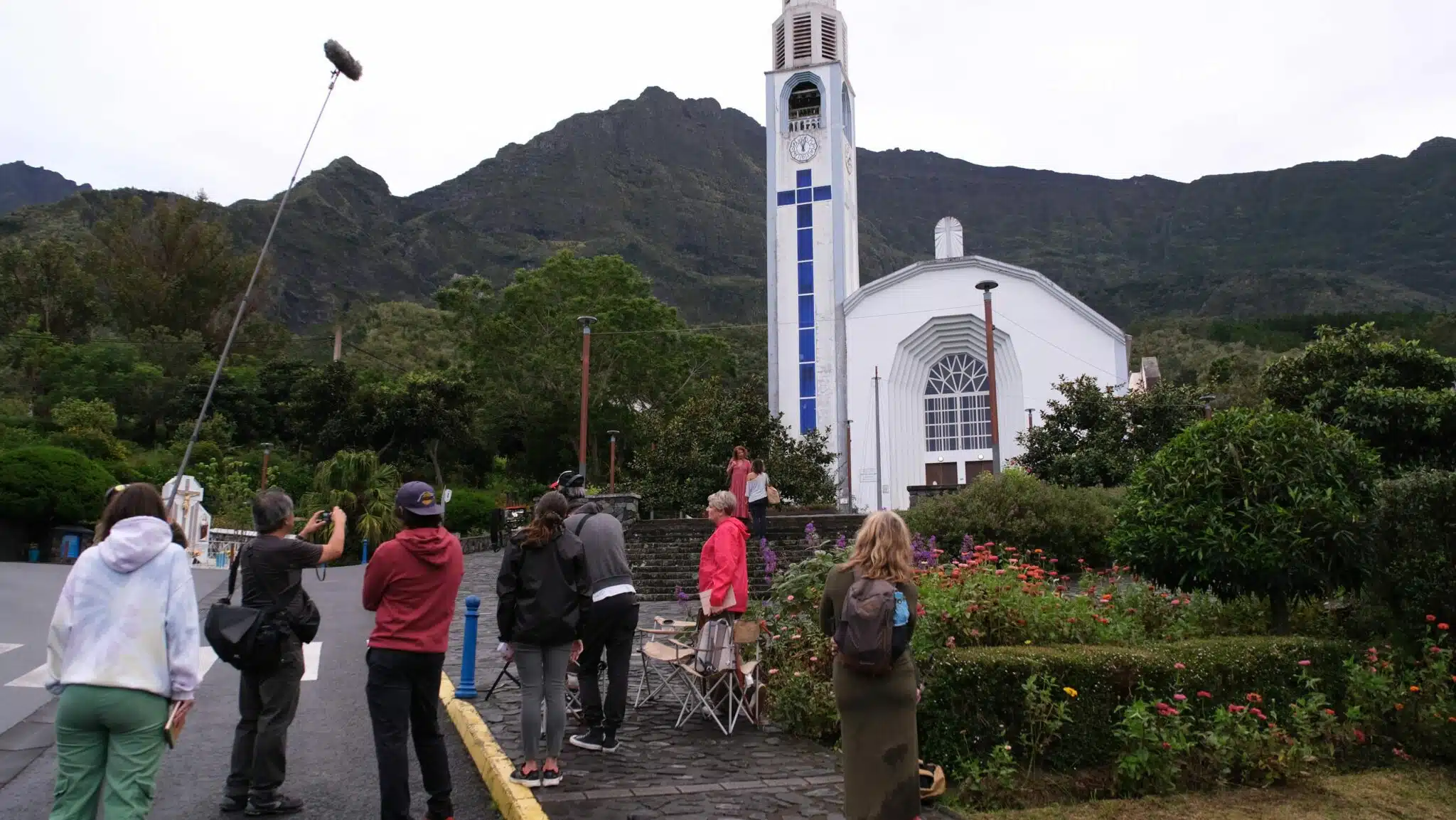 tournage du film Le Coruskan de Fred Eyriey à Cilaos