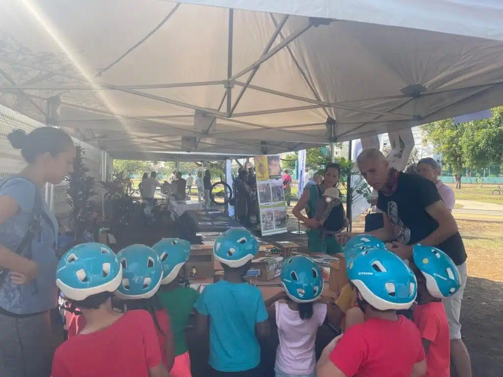 inauguration piste vélos au Port stade lambrakis Crub