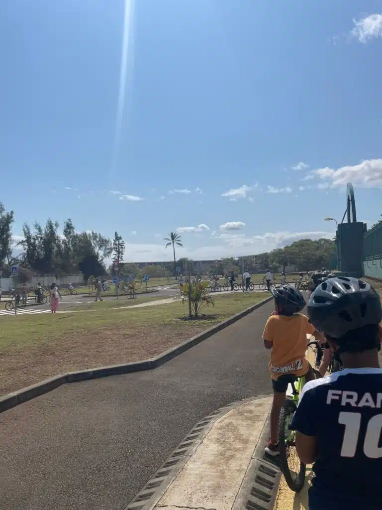 inauguration piste vélos au Port stade lambrakis Crub