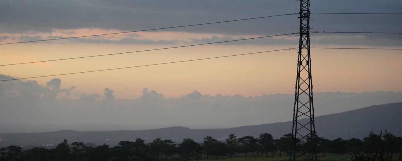 paysage du sud ligne électrique